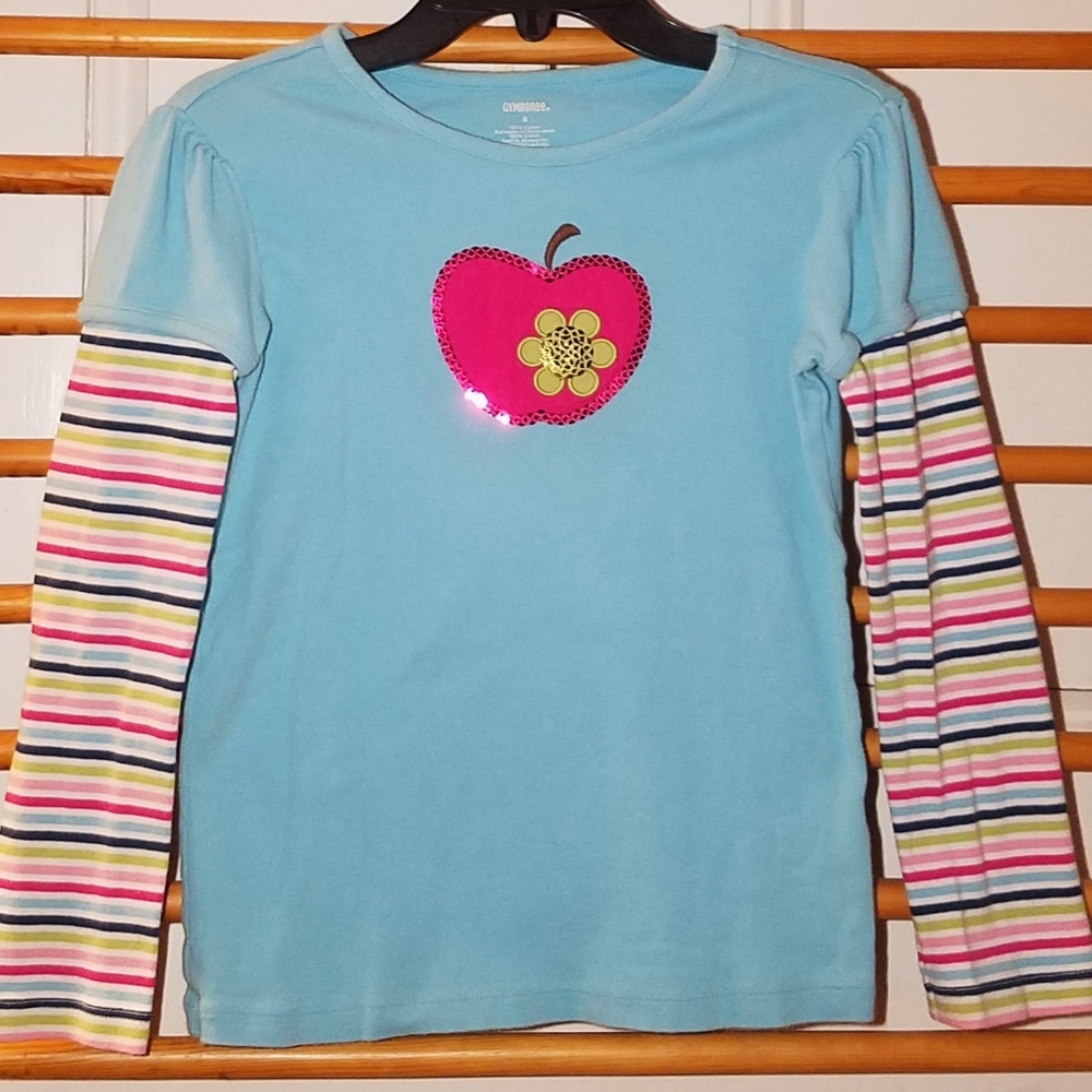Vintage Gymboree SMART & SWEET Apple Layered Top 9